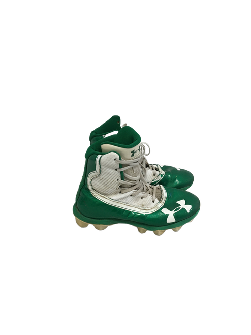 Vist Large View of Product Image Which is Used Under Armour Highlight Jr 4 Green Football Cleats