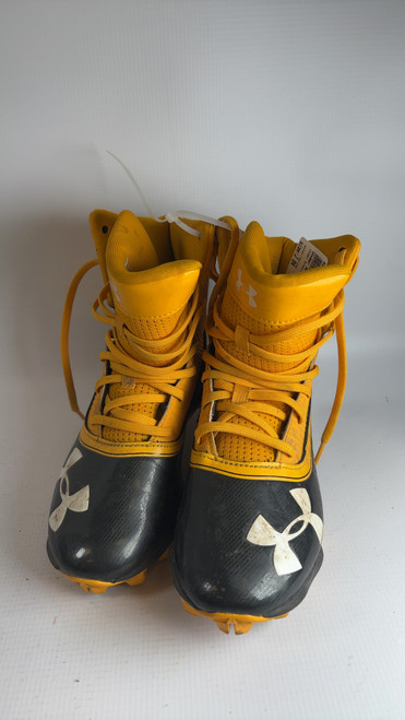 Vist Large View of Product Image Which is Used Under Armour Jr FB Cleats Yellow Junior 04