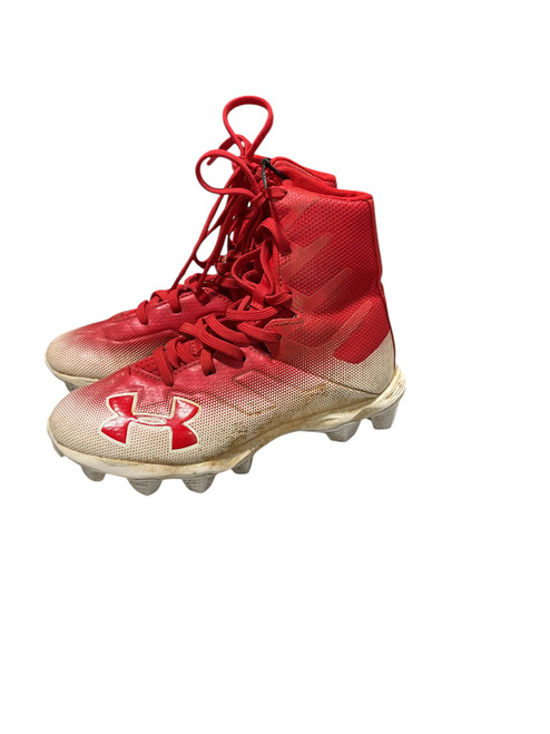 Vist Large View of Product Image Which is Used Under Armour Jr FB Cleats Red Junior 01