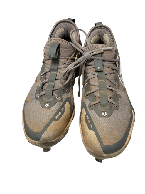 Vist Large View of Product Image Which is Used Nike FORCE ZOOM TROUT 9 ELITE FB2906-002 Metal Baseball Cleats Grey Size 10.5 11731-S000134293