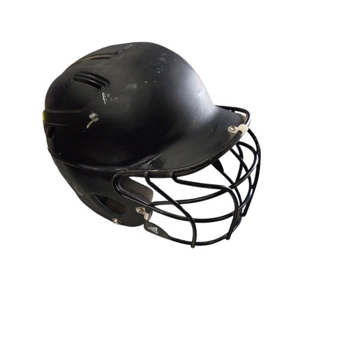 Used Adidas BATTING HELMET W/ MASK Batting Helmet w/Mask Black S/M 11760-S000072284