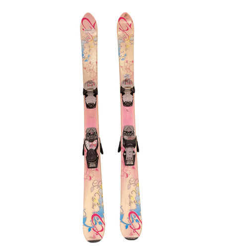 Used K2 LUV BUG Girls DH Ski/Binding White 122 cm 11813-S000321198