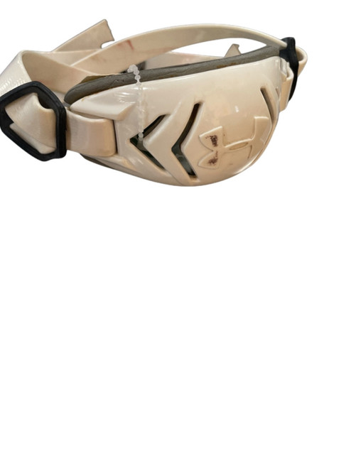 Vist Large View of Product Image Which is Used Football Hard Cup Chin Strap White, front view