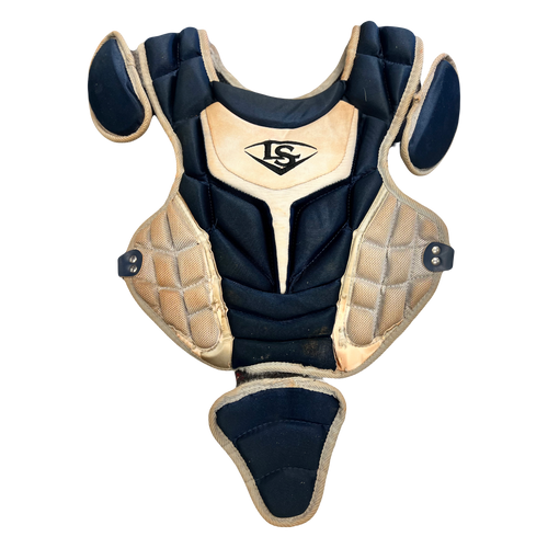 Used Louisville Slugger WTLPGS514-STYNG Catchers Chest Protector Navy Blue and Grey Junior 11730-S000063281