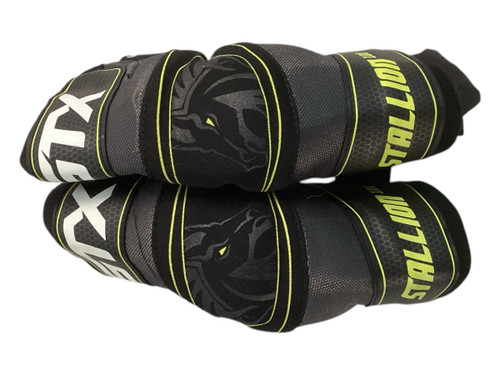 Vist Large View of Product Image Which is Used STX STALLION 100 Lacrosse Arm Pads/Guards Black SM