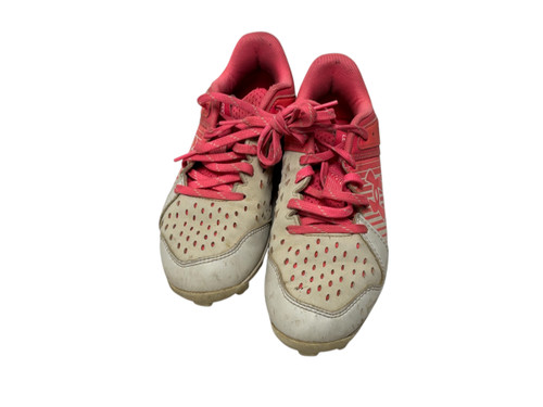Used Under Armour UA LEADOFF LOW RM JR. 3025600-100 Baseball & Softball Cleats Pink Junior 03 11731-S000134360