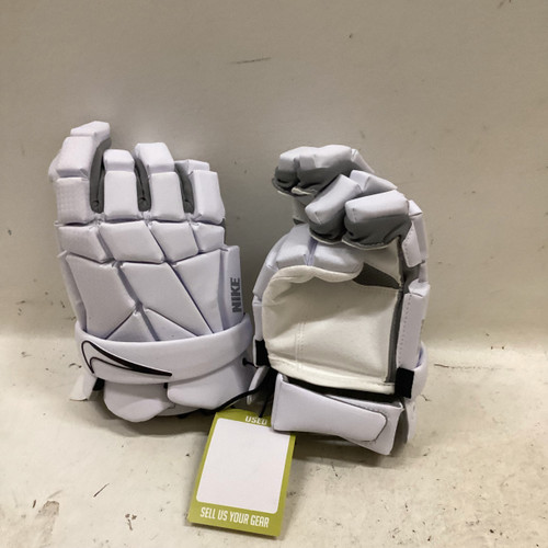 Used Nike VAPOR SELECT Lacrosse Gloves Mens White MD 11725-S000482195