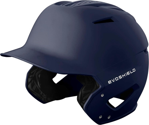 Vist Large View of Product Image Which is New Evoshield XVT MATTE Batting Helmet No Mask Navy Blue S/M