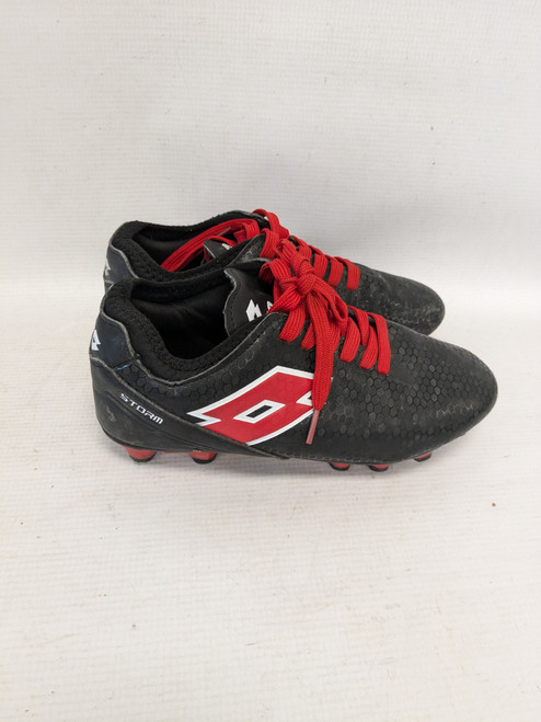 Vist Large View of Product Image Which is Used Lotto Soccer Cleats Black Junior 04 11821-S000023872