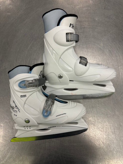 Vist Large View of Product Image Which is Used Lake Placid ADJUSTABLE 2-4 WomensFigure Skate White Adjustable 11339-S000186353
