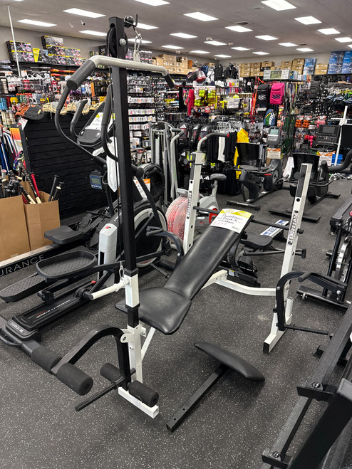 Used Powerhouse STANDARD BENCH W RACK/LAT PULLDOWN Standard Bench 10558-S000231969