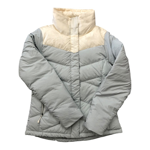 Vist Large View of Product Image Which is Used North Face Outerwear Heavy Jacket W Grey And White MD