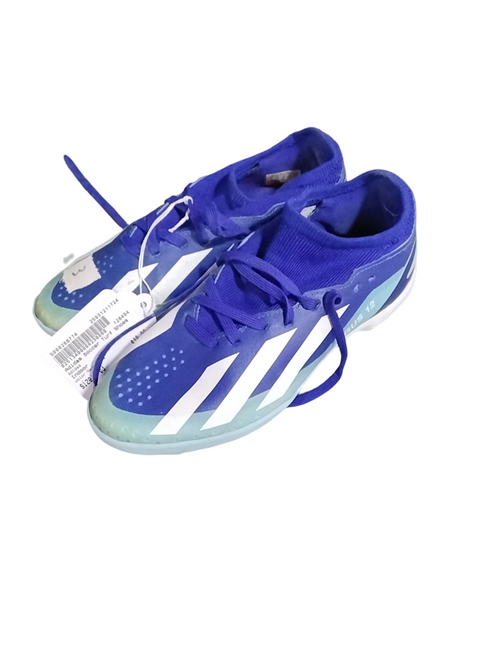 Vist Large View of Product Image Which is Used Adidas Soccer Turf Shoes Navy Blue Junior 03