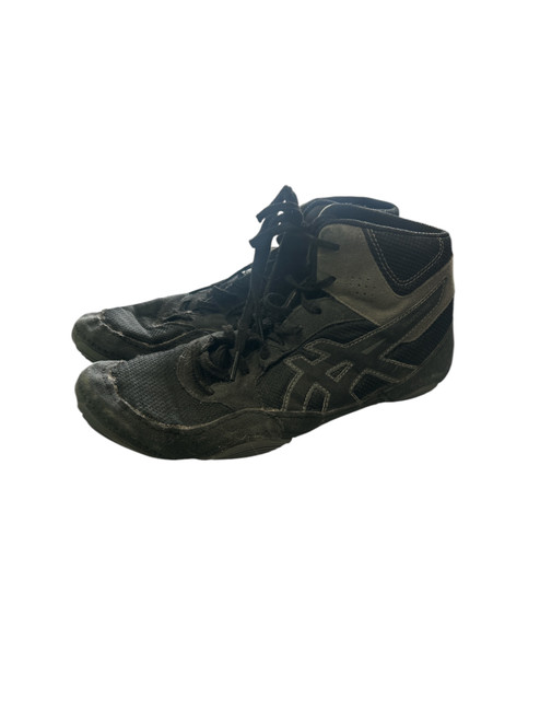 Vist Large View of Product Image Which is Used Asics Wrestling Shoes Black Senior 6.5