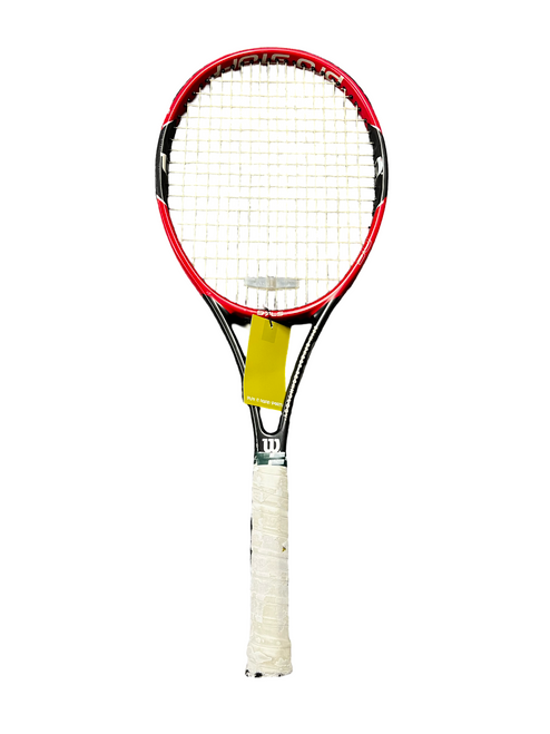 Vist Large View of Product Image Which is Used Wilson PRO STAFF 97LS Adult Tennis Racquet Red 4 3/8"