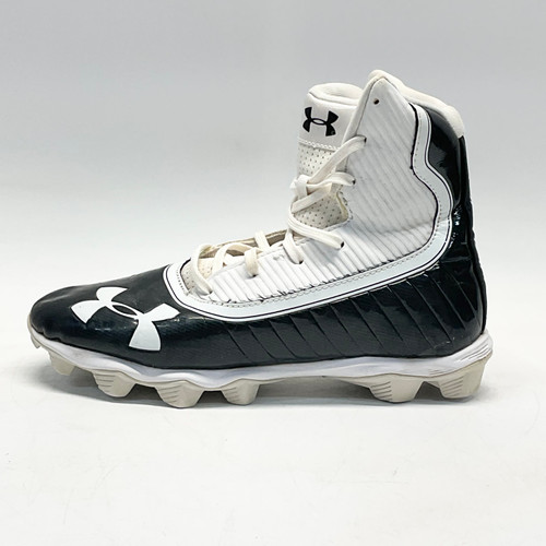 Vist Large View of Product Image Which is Used Under Armour HIGHLIGHT Adult FB Cleats Black And White Senior 7