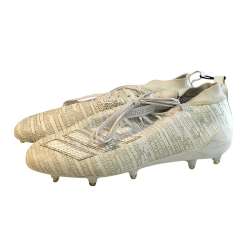 Vist Large View of Product Image Which is Used Adidas Adult FB Cleats White Senior 11