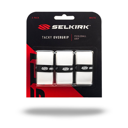 Vist Large View of Product Image Which is Selkirk Tacky Overgrip White 3PK #3631