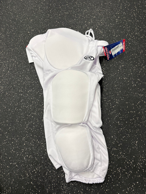 Vist Large View of Product Image Which is Used Rawlings Adult FB Integrated Pants White LG