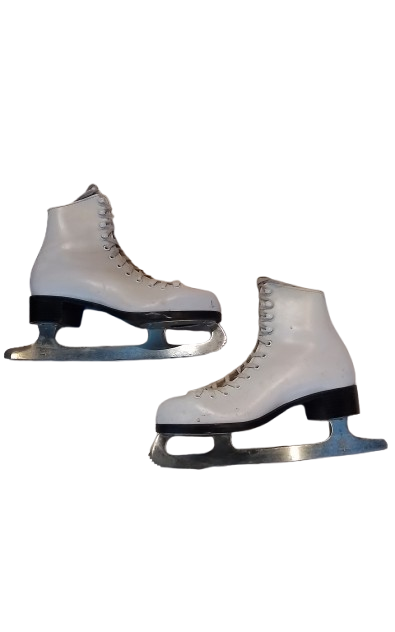 Vist Large View of Product Image Which is Used CCM Girls Figure Skate White Junior 05
