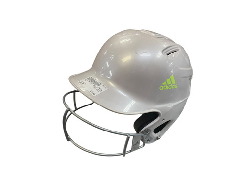 Vist Large View of Product Image Which is Used Adidas GSFM5A Batting Helmet w/Mask White MD 11768-S000221294