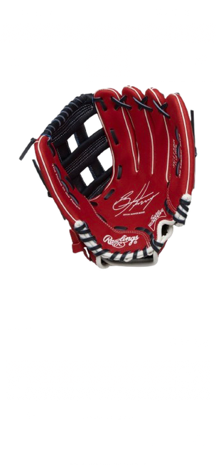 Vist Large View of Product Image Which is New Rawlings SURE CATCH HARPER BB/SB Glove RH Throw None 11 1/2"