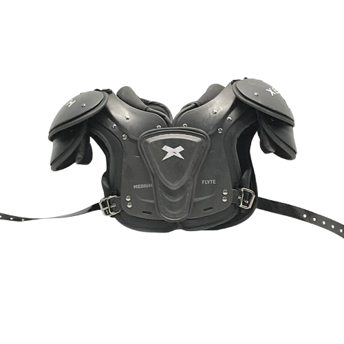 Used Xenith FLYTE FB Shoulder Pads Black MD 11805-S000056164
