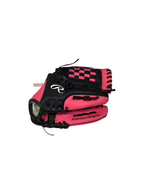 Vist Large View of Product Image Which is Used Rawlings PLAYER SERIES BB/SB Glove T-ball Pink And Black 9 1/2"