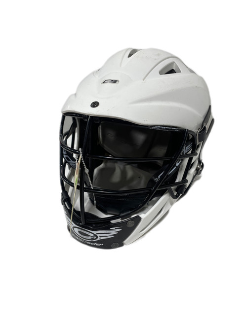 Vist Large View of Product Image Which is Used Cascade CS Lacrosse Helmet White SM