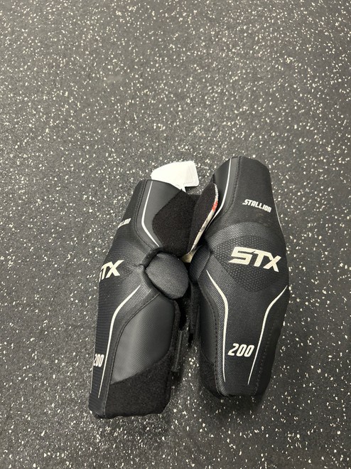 Vist Large View of Product Image Which is Used STX STALLION 200 Lacrosse Arm Pads/Guards Black SM