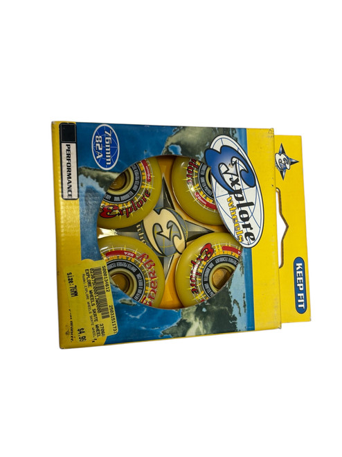 Vist Large View of Product Image Which is New EXPLORE WHEELS SKATE WHEELS Inline Wheels 76MM / 82A - 4