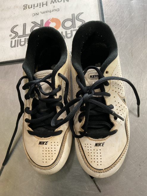 Used Nike KEYSTONE BB/SB Cleats White Youth 13.0 11614-S000209464 Vist Large View of Product Image Which is Used Nike KEYSTONE BB/SB Cleats White Youth 13.0