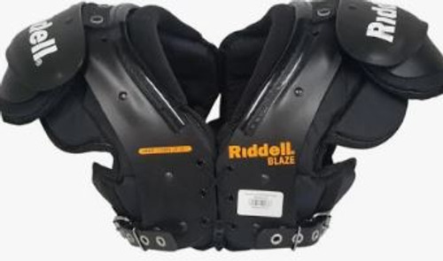 Used Riddell BLAZE FB Shoulder Pads Black XL 11706-S000347891