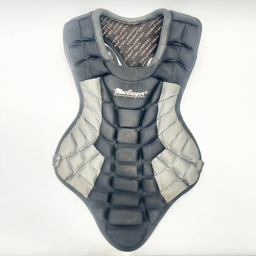 Vist Large View of Product Image Which is Used MacGregor CHEST PROTECTOR 9-12 Catchers Chest Protector Black Junior