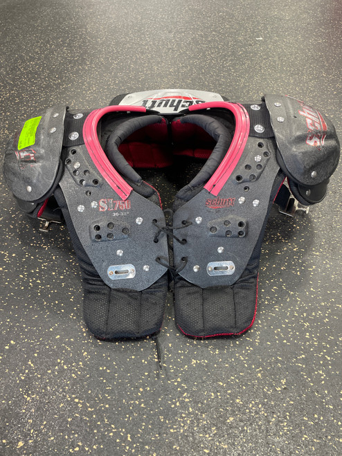 Used Schutt SI 750 YOUTH FB Shoulder Pads Black MD 11735-S000344516