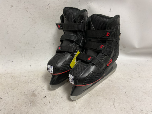 Vist Large View of Product Image Which is Used Jackson SOFTEC Boys Softboot Skate Black And Red Youth 13.0 11855-S000181103