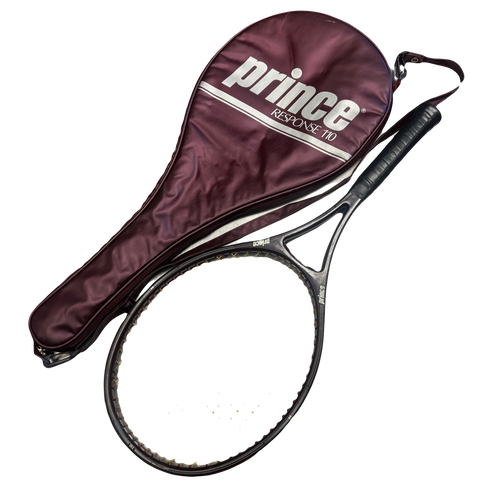 Vist Large View of Product Image Which is Used Prince RESPONSE 110 Adult Tennis Racquet Maroon w/ Bag