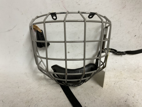 Vist Large View of Product Image Which is Used Bauer PROFILE I Hockey Wire Mask Silver MD