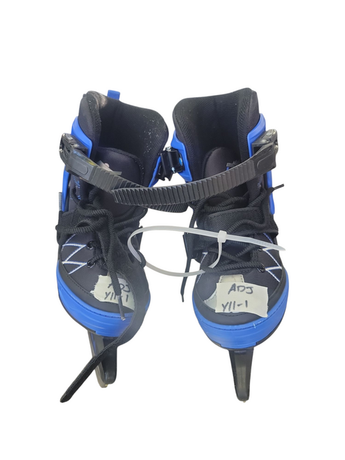 Vist Large View of Product Image Which is Used Lake Placid NITRO Y11-1 Boys Softboot Skate Royal Blue Adjustable