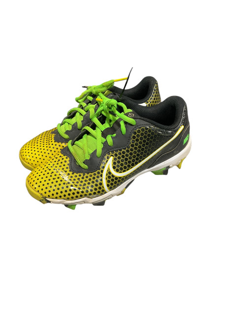 Used Nike ALPHA YLW/BLK BB/SB Cleats Yellow Junior 04.5 11834-S000032818