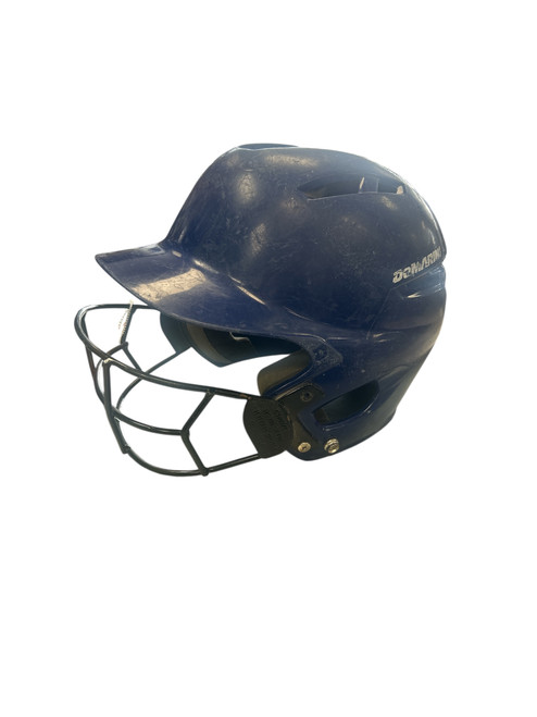 Vist Large View of Product Image Which is Used Demarini WTD5404ROYH Batting Helmet w/Mask Royal Blue MD