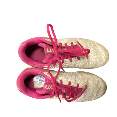 Used Under Armour CLEATS BB/SB Cleats Pink Junior 03.5 11479-S000388824