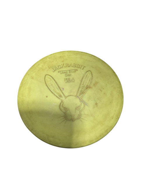 Vist Large View of Product Image Which is Used Lone Star Disc JACKRABBIT Disc Golf Putter Yellow