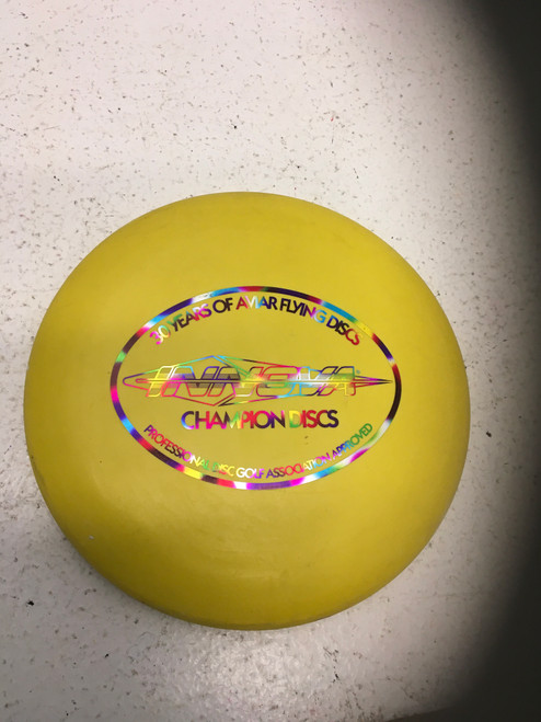 Vist Large View of Product Image Which is Used Innova CHAMPION AVIAR Disc Golf Putter Yellow 175g