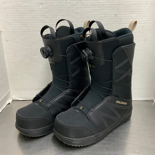 Used Salomon TITAN BOA Mens Snowboard Boots Black Senior 9 11762-S000059990