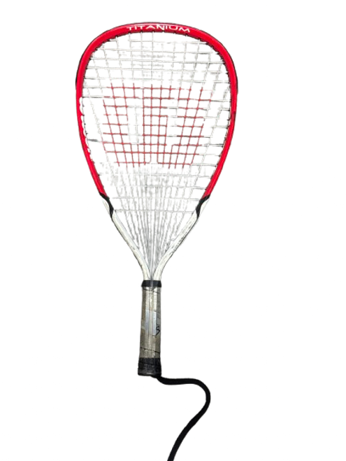 Vist Large View of Product Image Which is Used WILSON TITANIUM RIPPER Adult Racquetball Racquet Red Junior
