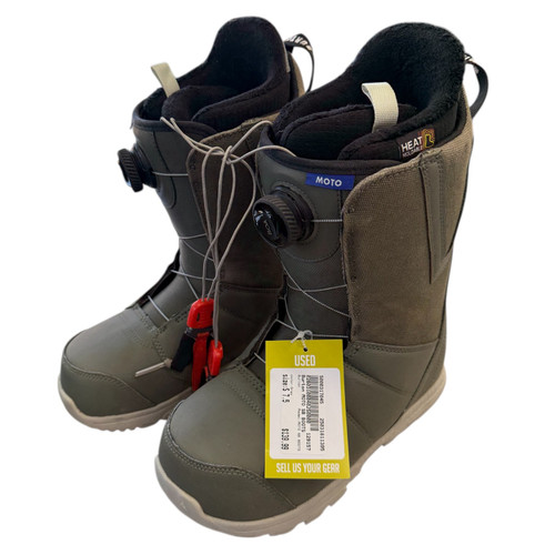 Vist Large View of Product Image Which is Used Burton MOTO SB BOOTS Mens Snowboard Boots Grey Senior 7.5