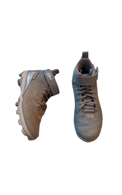 Vist Large View of Product Image Which is Used Under Armour BH BB/SB Cleats Grey Junior 03.5 11698-S000227355