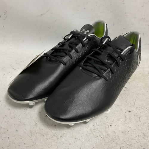 Used Under Armour Magnetico Pro FG 3000111-001 Soccer Cleats Black And Silver Senior 11.5 11855-S000181258
