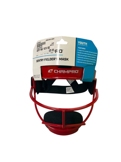 Vist Large View of Product Image Which is New SENTRY MASK YOUTH RED